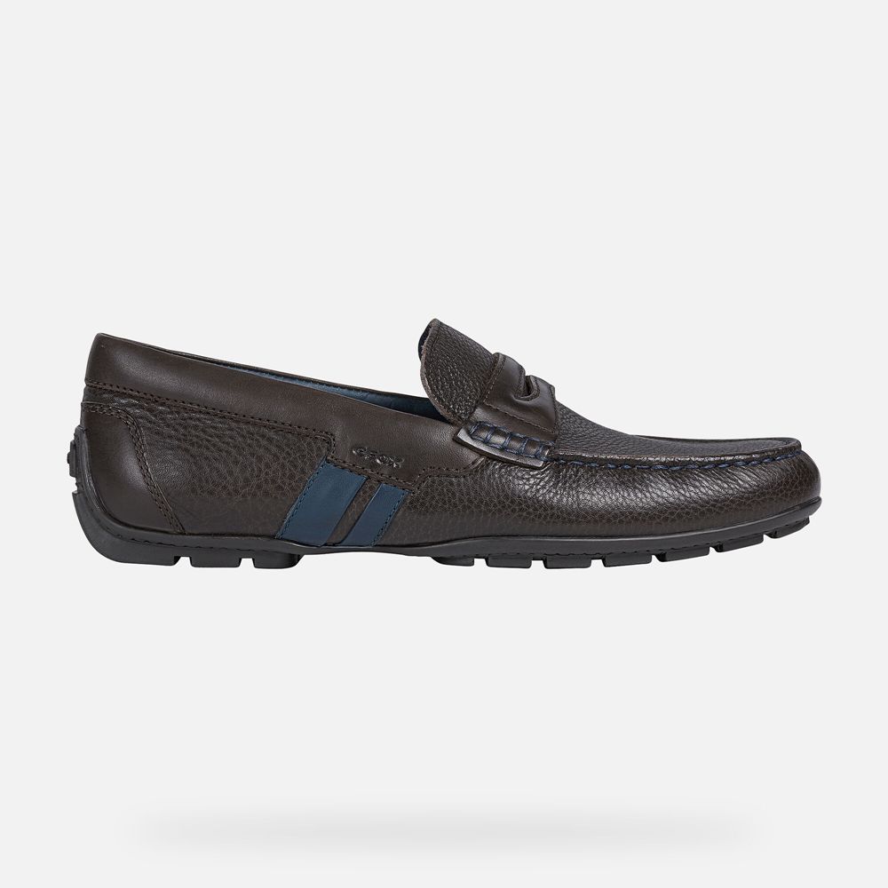 Geox Erkek Loafers Koyu Kahverengi - Moner - HAE-972130